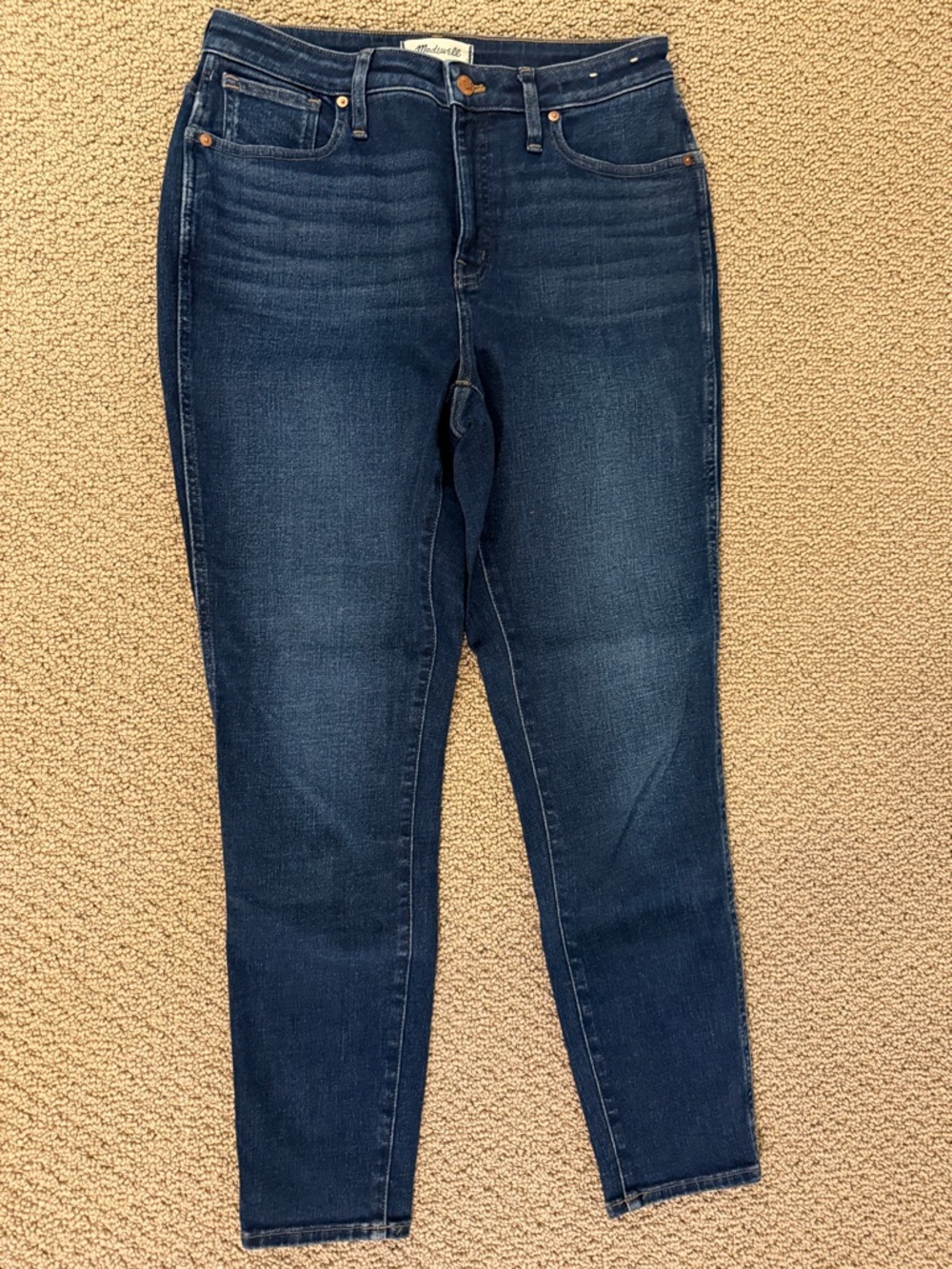 Madewell Skinny Jeans in Dark Blue Wash